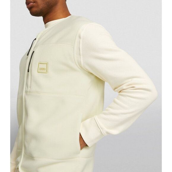 RAINS Bodywarmer Unisex Fleece Vest in Straw                                 522 - Picture 1 of 15